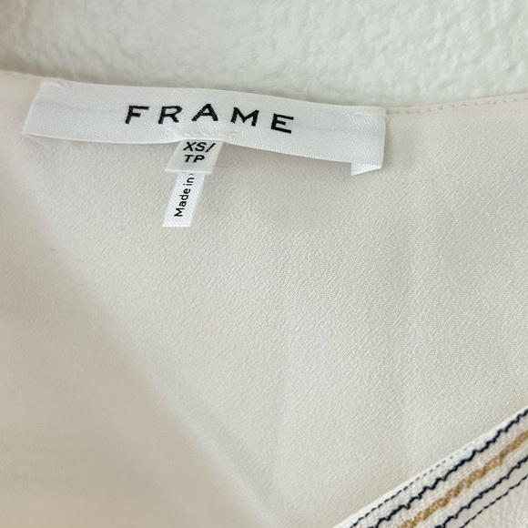 FRAME Striped Bias Cami Slip Dress - Picture 4 of 6